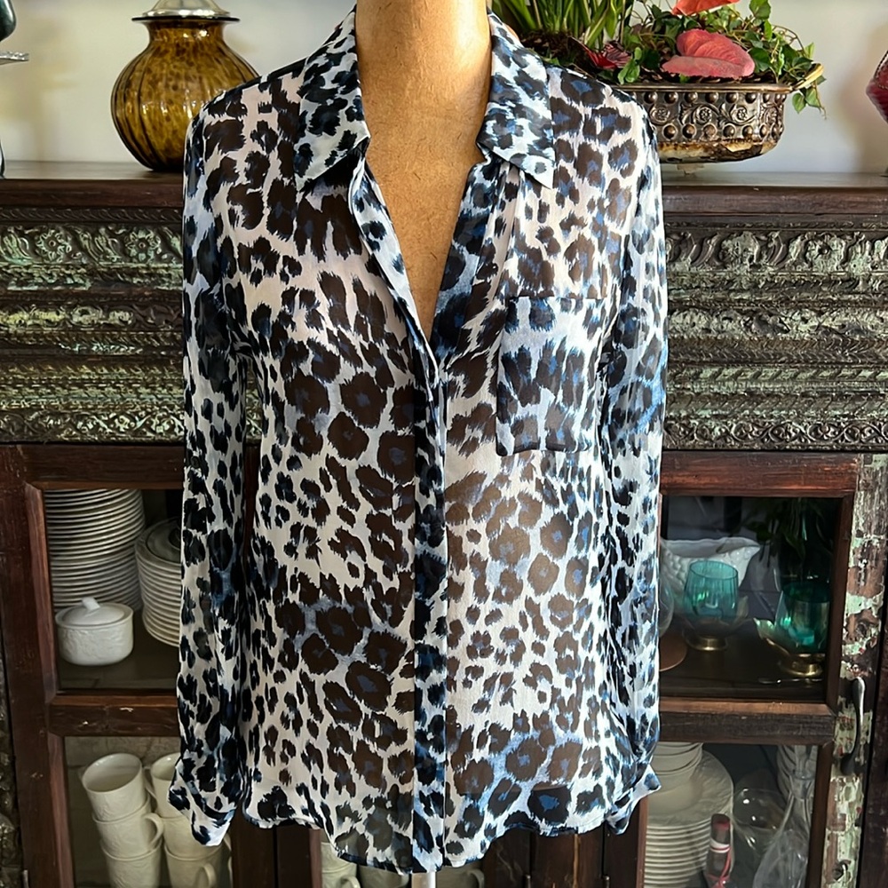 Pretty Semi-Sheer Top by Diane Von Furstenberg-sz4